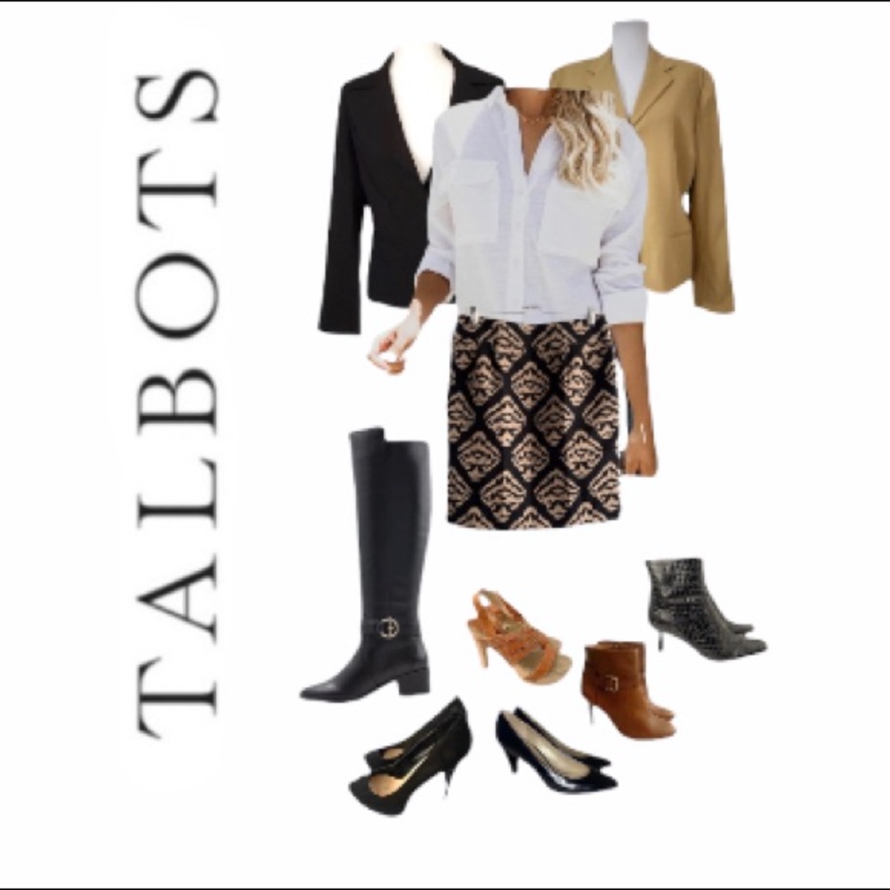 🍀Talbot's Collection Graphic Pencil Skirt